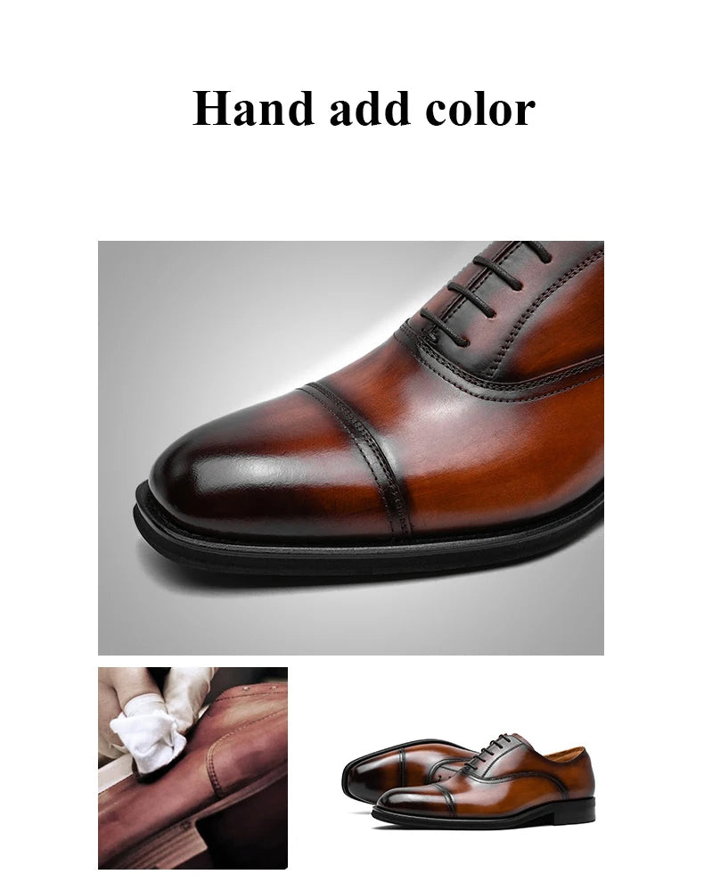 DESAI Genuine Leather Classic Italian Oxfords