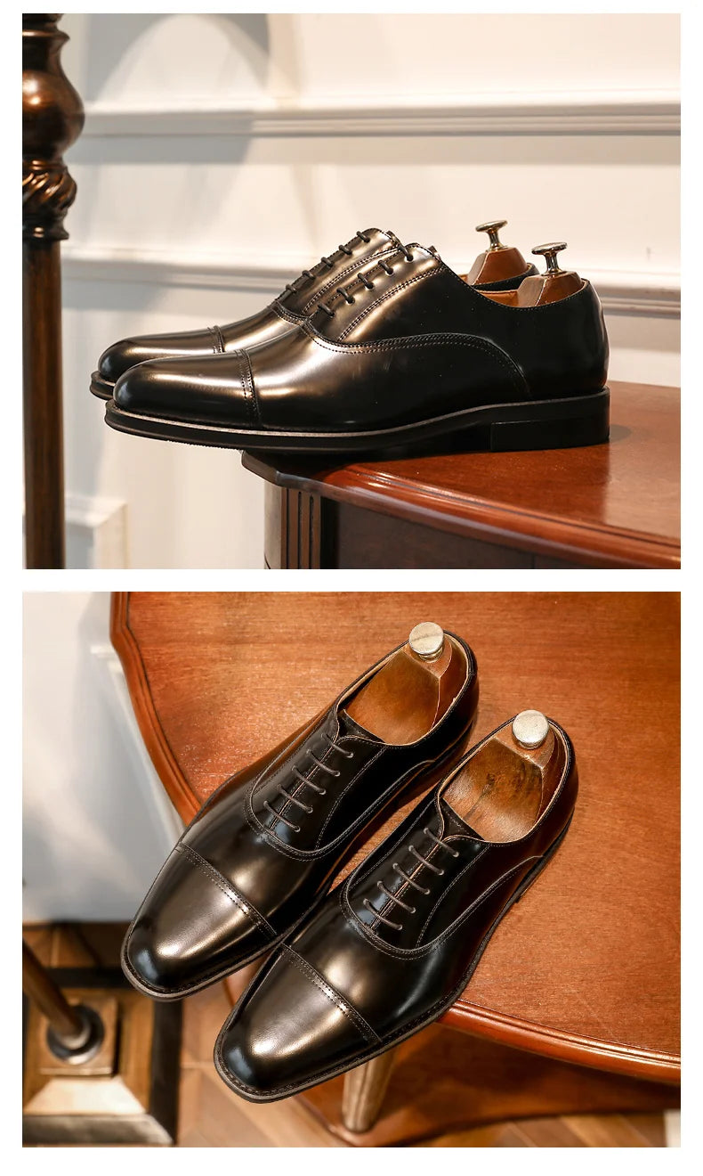 DESAI Genuine Leather Classic Italian Oxfords