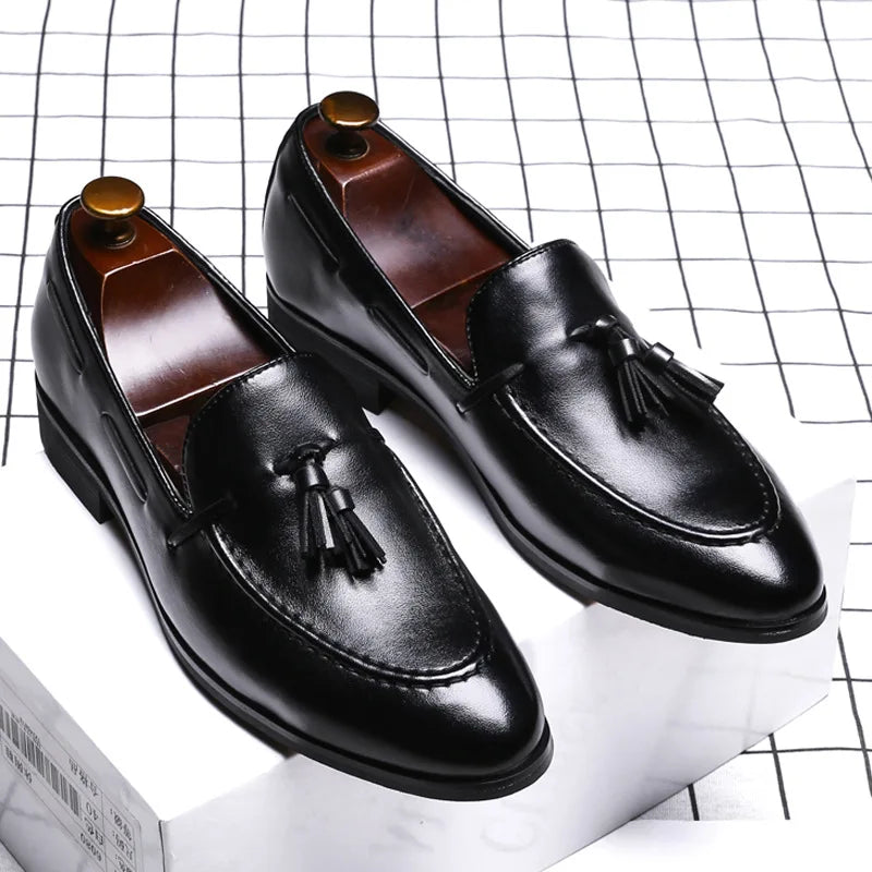 Tassel Leather Loafers