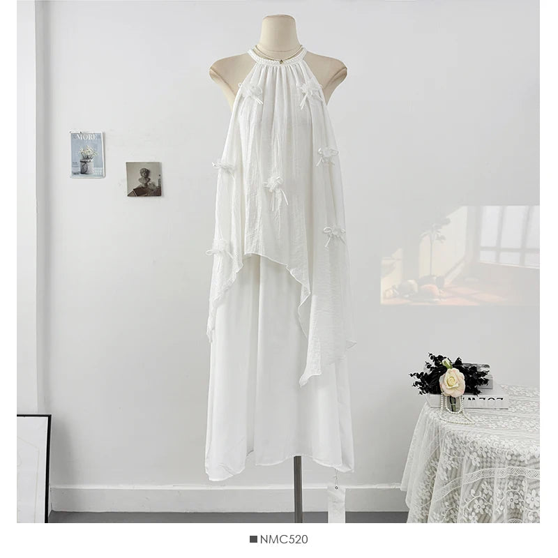 Fashionable Round Neck Design Irregular Women's Dress