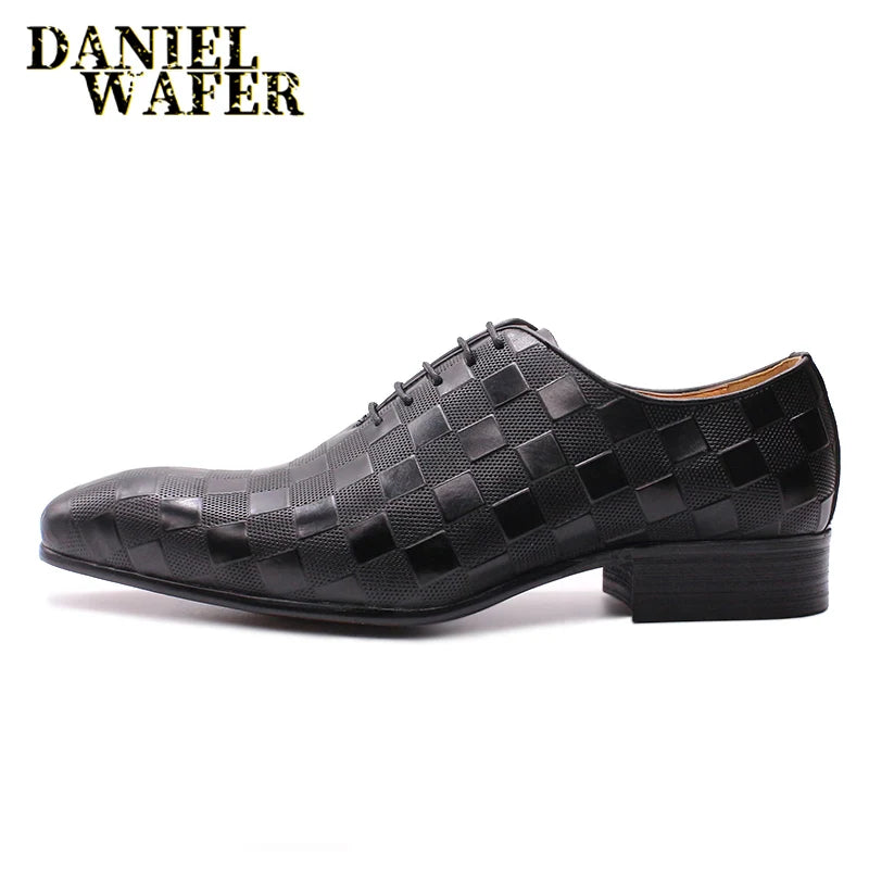 Genuine Lace-Up Leather Oxford