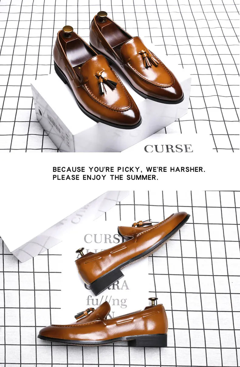 Tassel Leather Loafers
