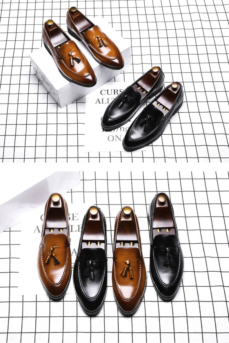 Tassel Leather Loafers