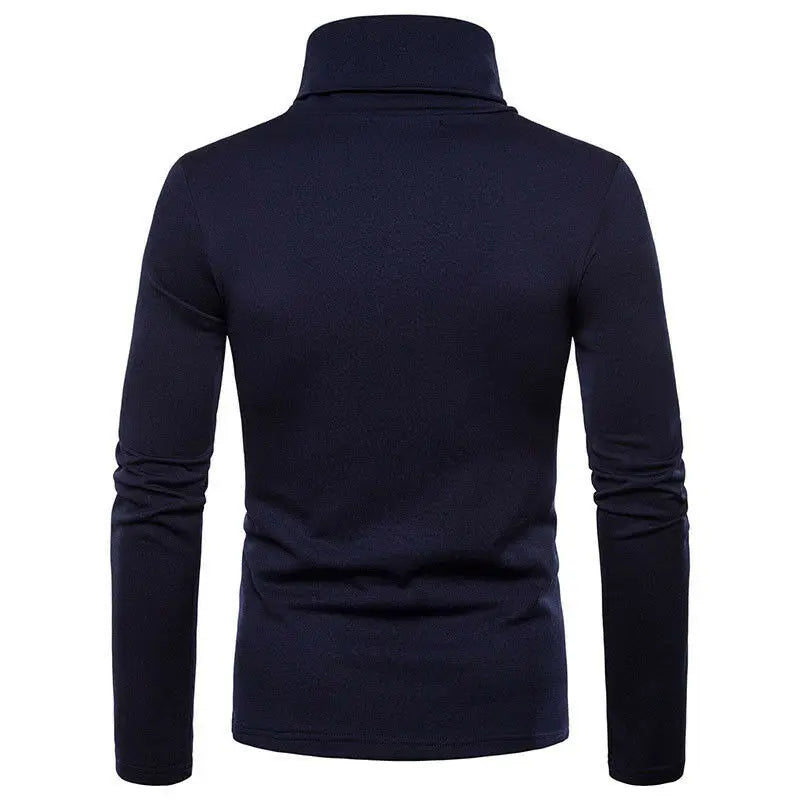 Mens Casual Thermal Long Sleeve Slim Fit Turtleneck