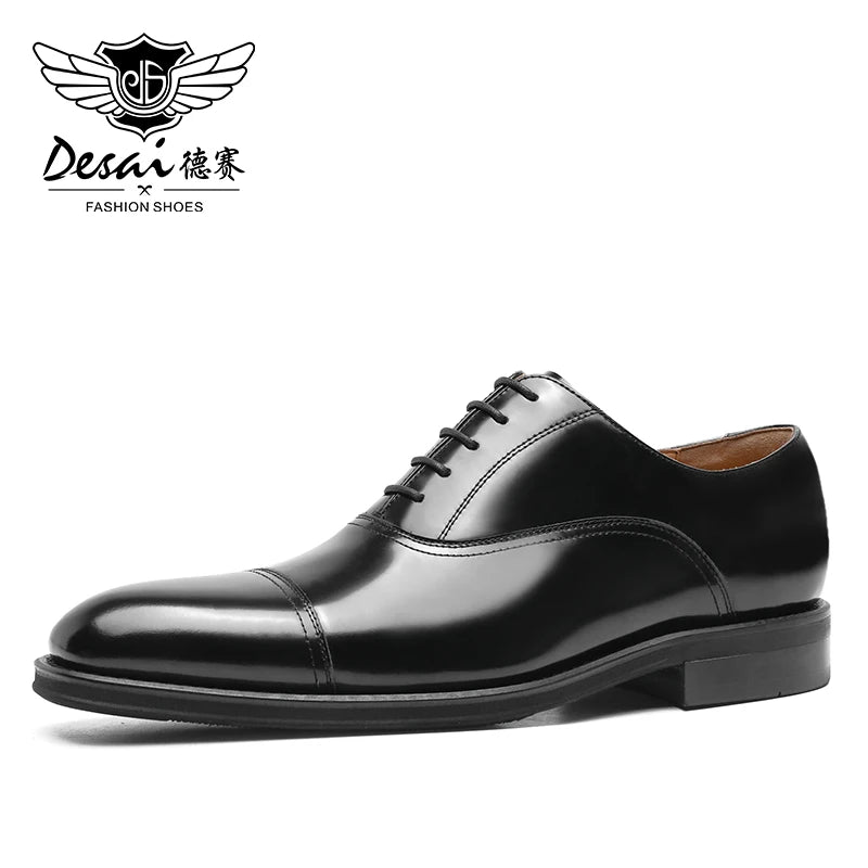 DESAI Genuine Leather Classic Italian Oxfords