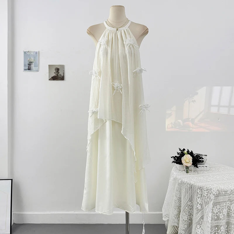 Fashionable Round Neck Design Irregular Women's Dress