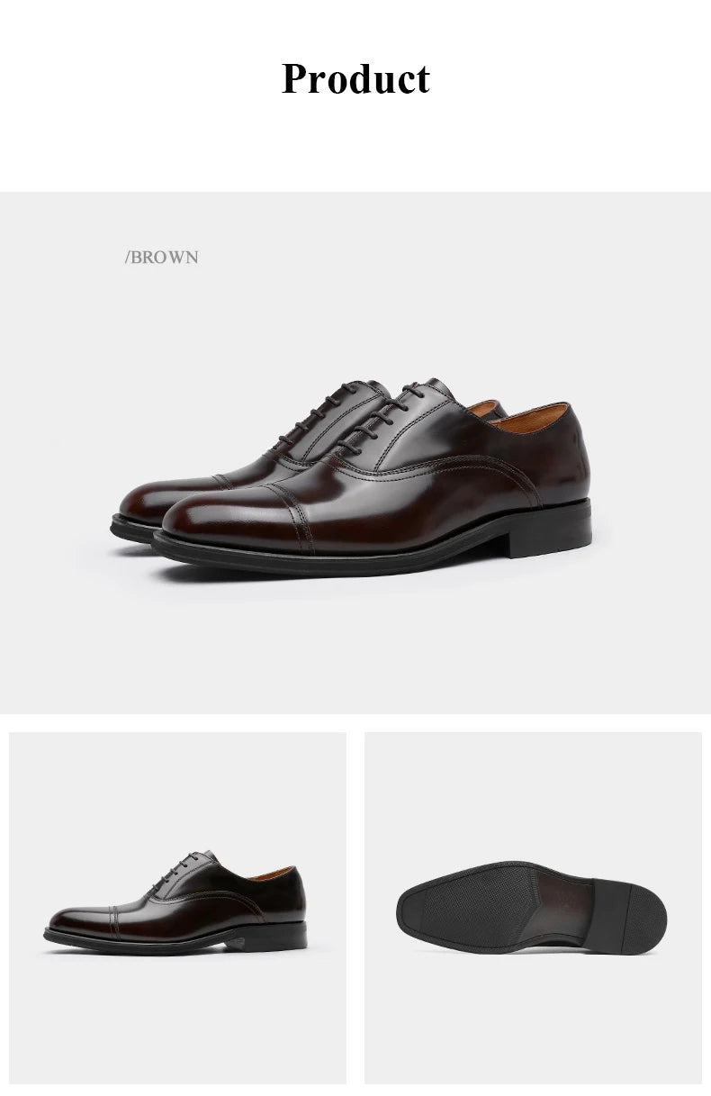 DESAI Genuine Leather Classic Italian Oxfords