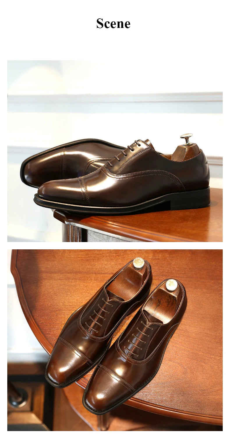 DESAI Genuine Leather Classic Italian Oxfords