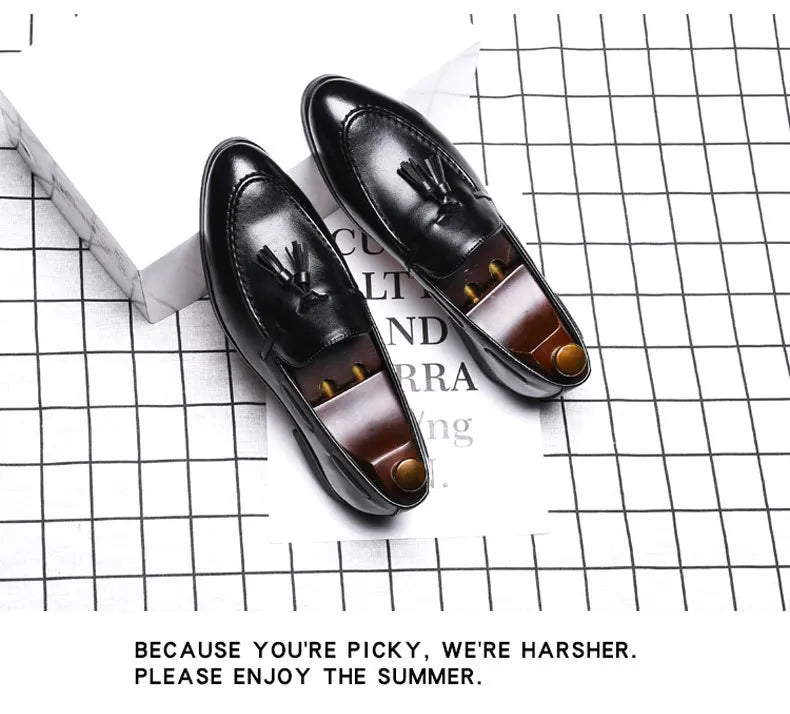 Tassel Leather Loafers