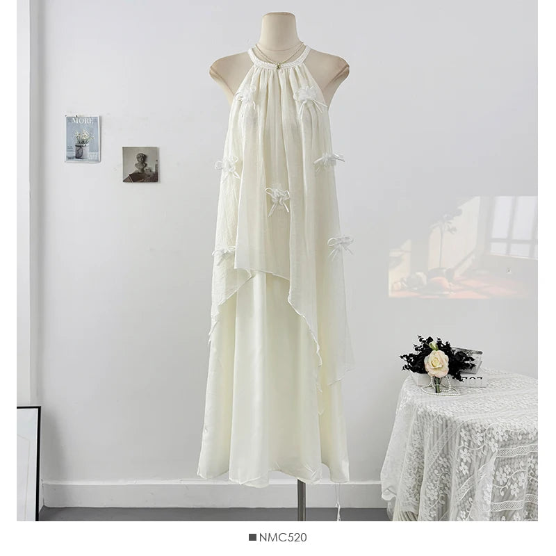 Fashionable Round Neck Design Irregular Women's Dress