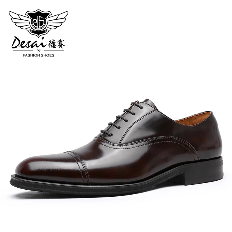 DESAI Genuine Leather Classic Italian Oxfords