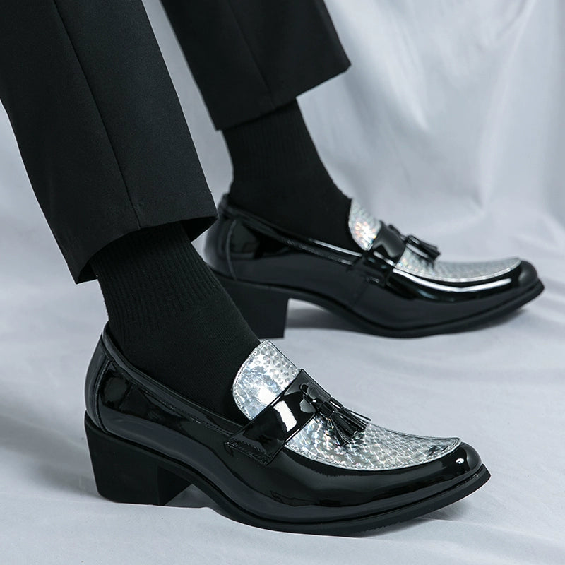 Studio Shooting Pointed Leather Monkstrap Shoes
