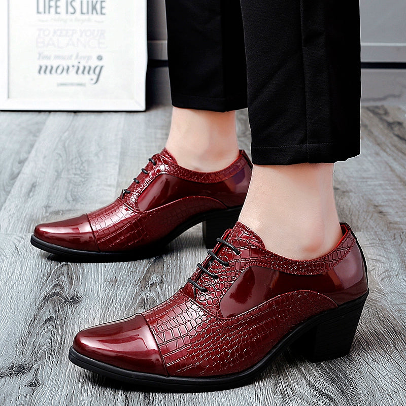 Studio Shooting Pointed Leather Monkstrap Shoes