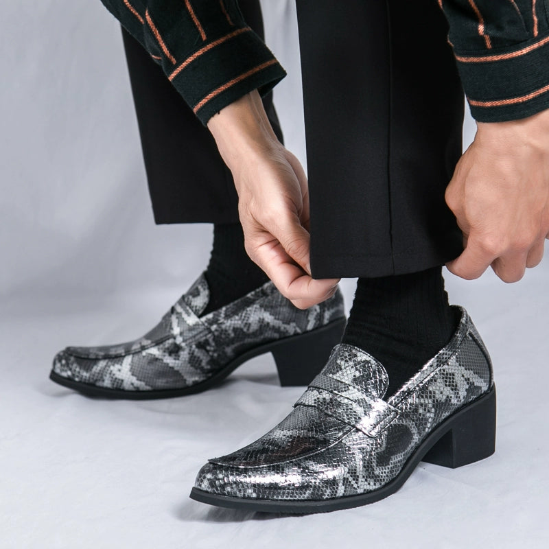 Studio Shooting Pointed Leather Monkstrap Shoes