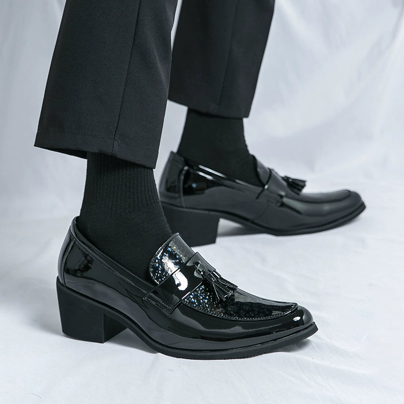 Studio Shooting Pointed Leather Monkstrap Shoes