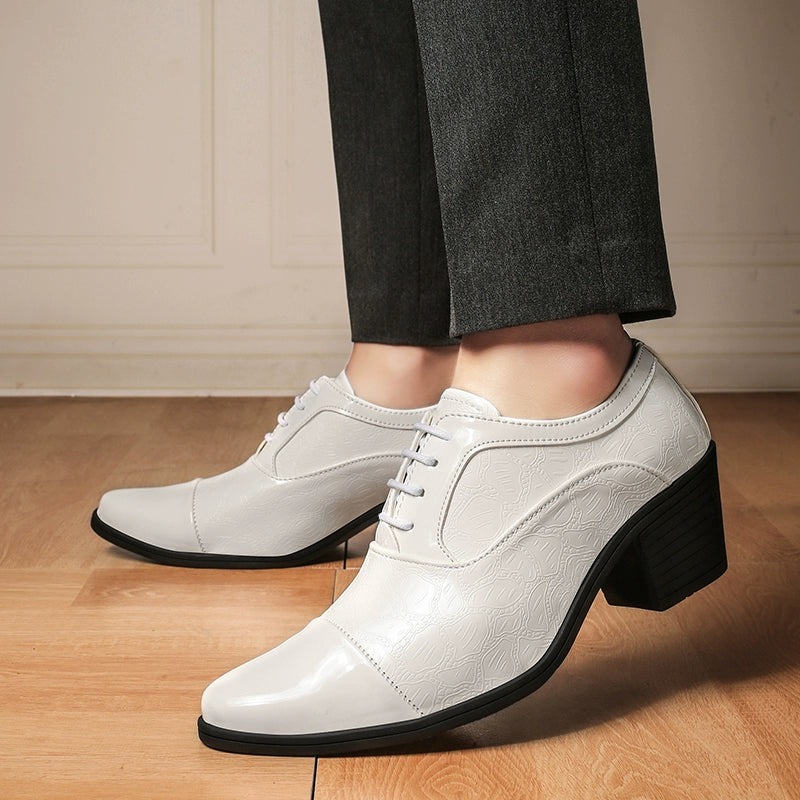 Studio Shooting Pointed Leather Monkstrap Shoes