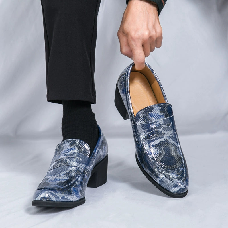 Studio Shooting Pointed Leather Monkstrap Shoes