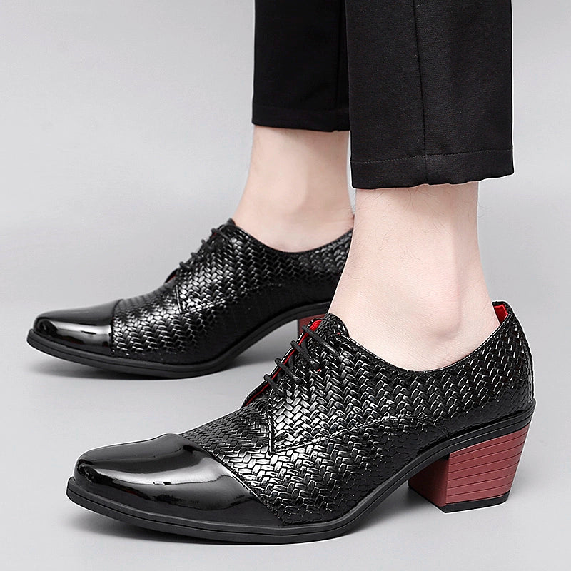 Studio Shooting Pointed Leather Monkstrap Shoes