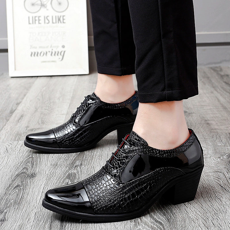 Studio Shooting Pointed Leather Monkstrap Shoes