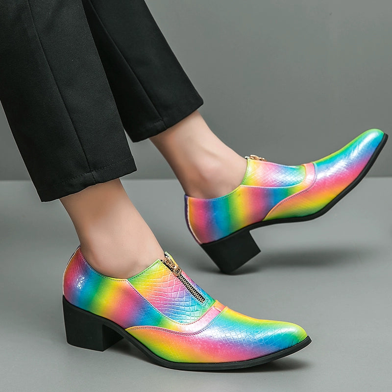 Studio Shooting Pointed Leather Monkstrap Shoes