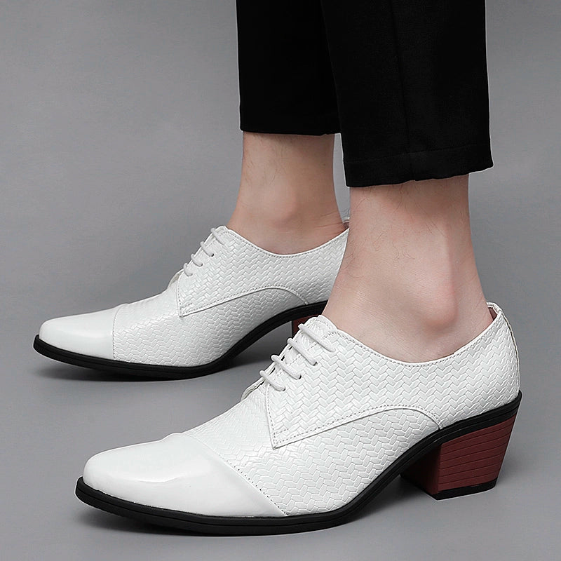 Studio Shooting Pointed Leather Monkstrap Shoes