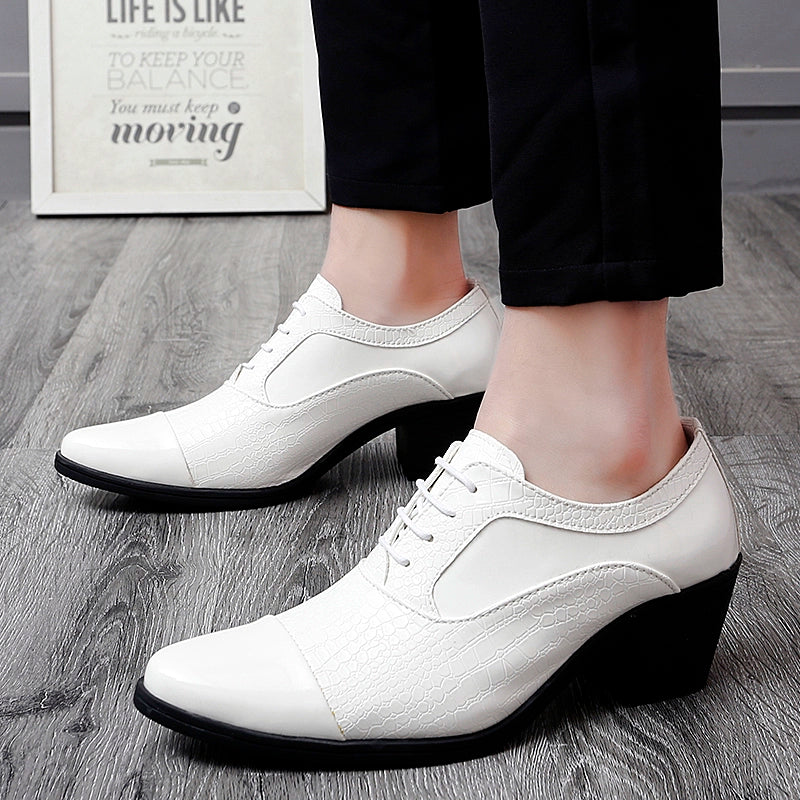 Studio Shooting Pointed Leather Monkstrap Shoes