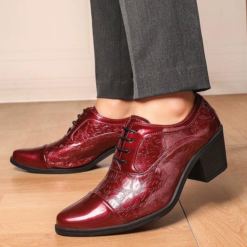 Studio Shooting Pointed Leather Monkstrap Shoes