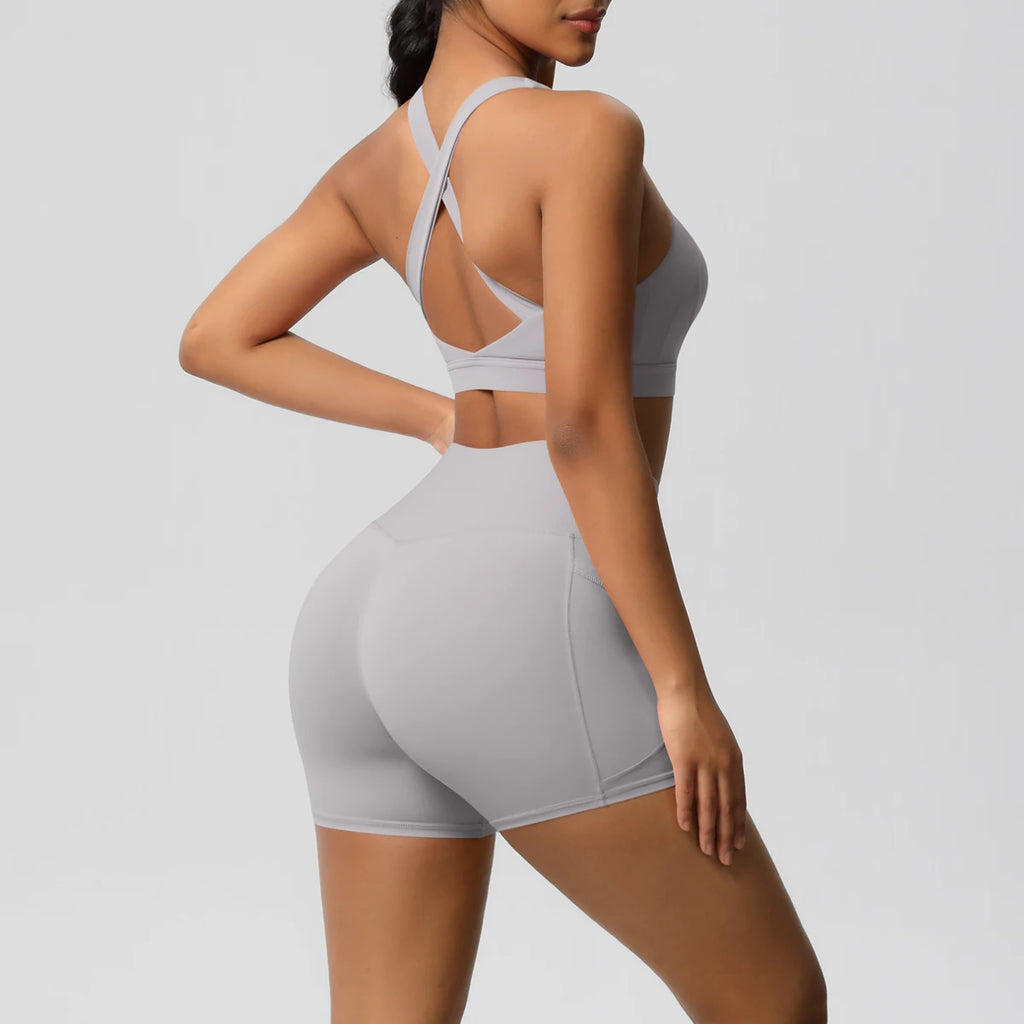 2PCS Sportswear With Pockets Yoga Set