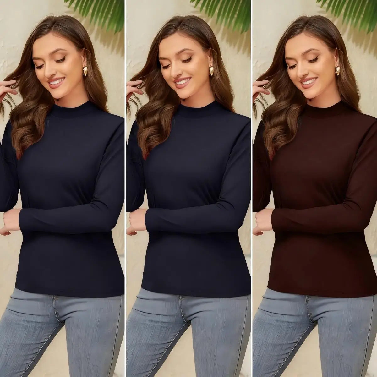 3 Pieces Basic Shirts Set