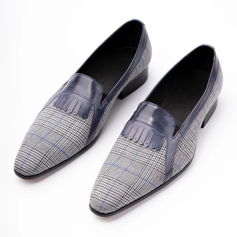 Cotton Fabric Casual Pure Handmade Loafer
