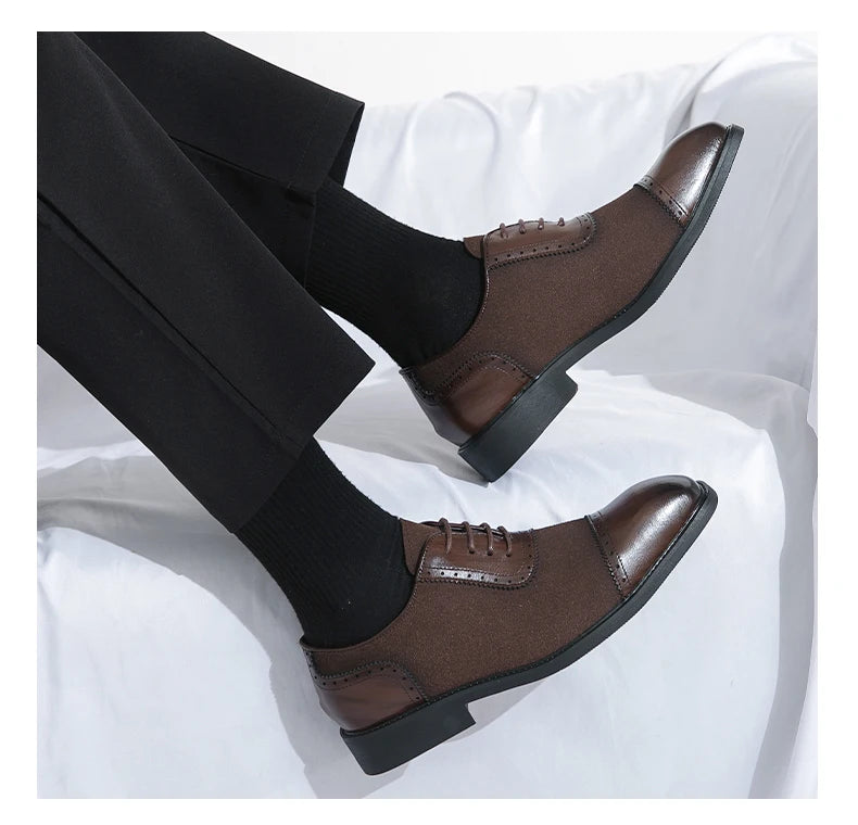 Retro Carved Lace-up Brogue Casual Oxfords