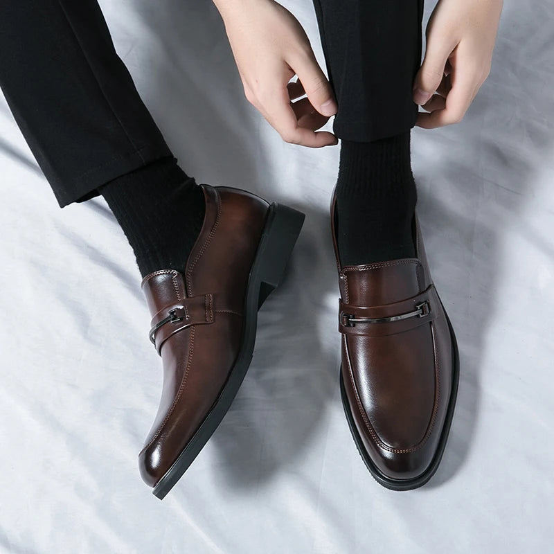 Classic Style Slip On Round Toe Loafers