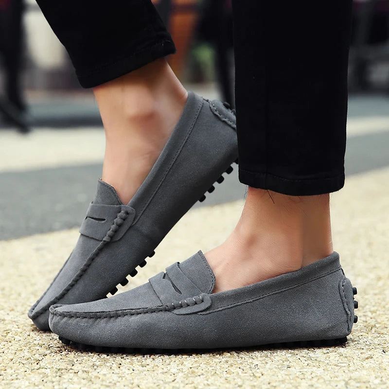 Casual Slip On Leather Loafers