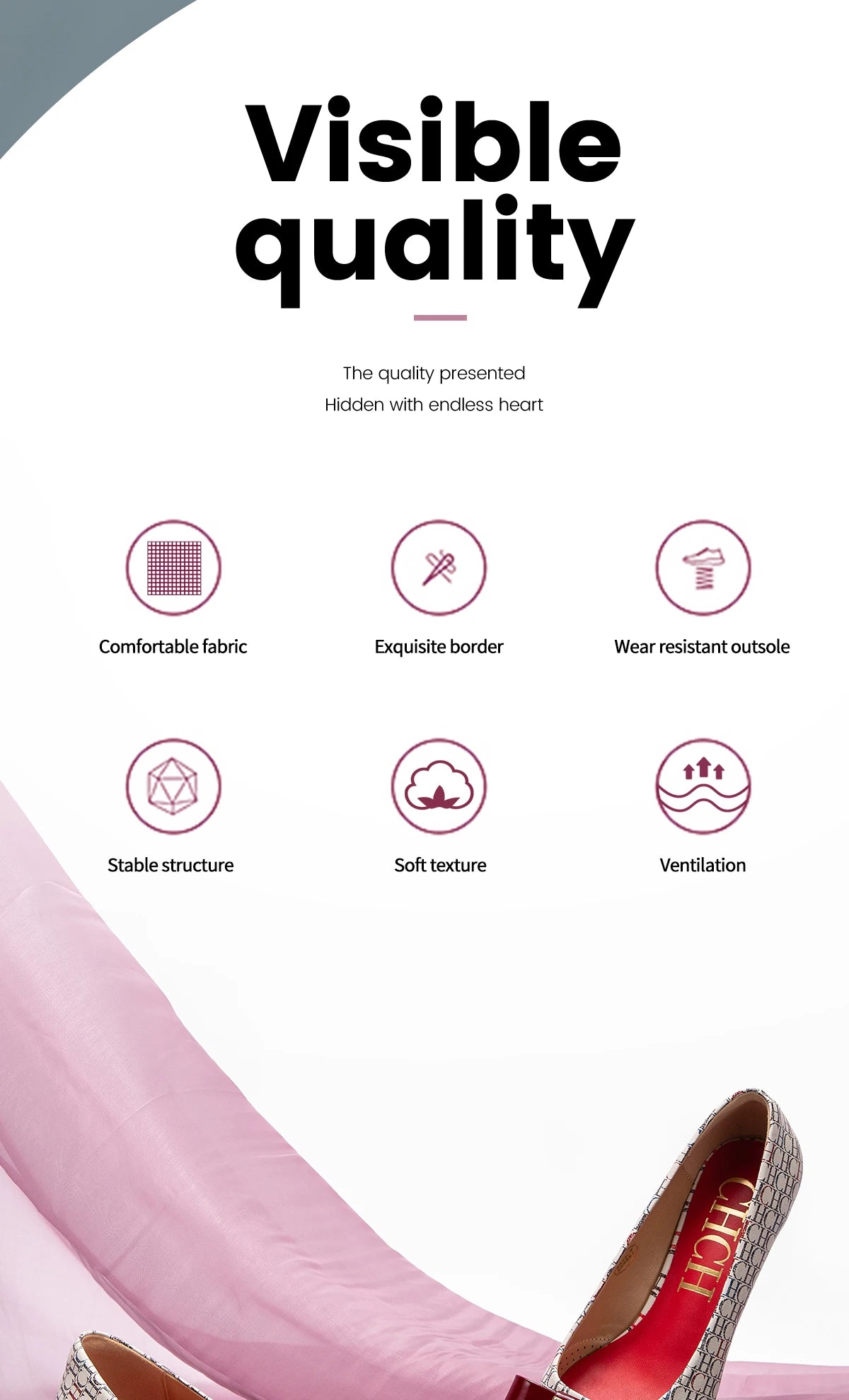 Elegant Low Heeled Female British Style Pointed Shoes