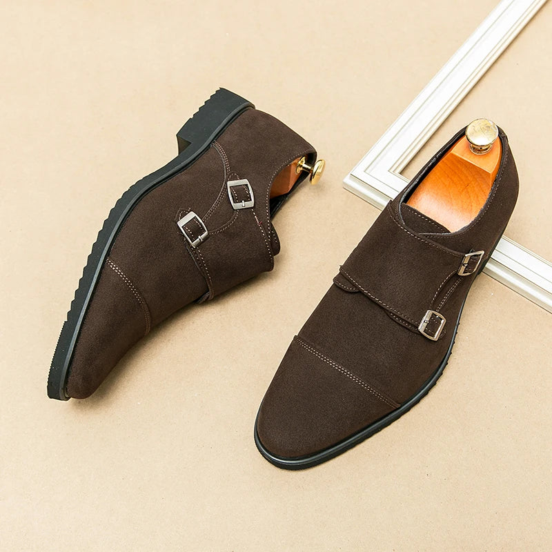 Versatile High-end Monk Strap Style Loafers
