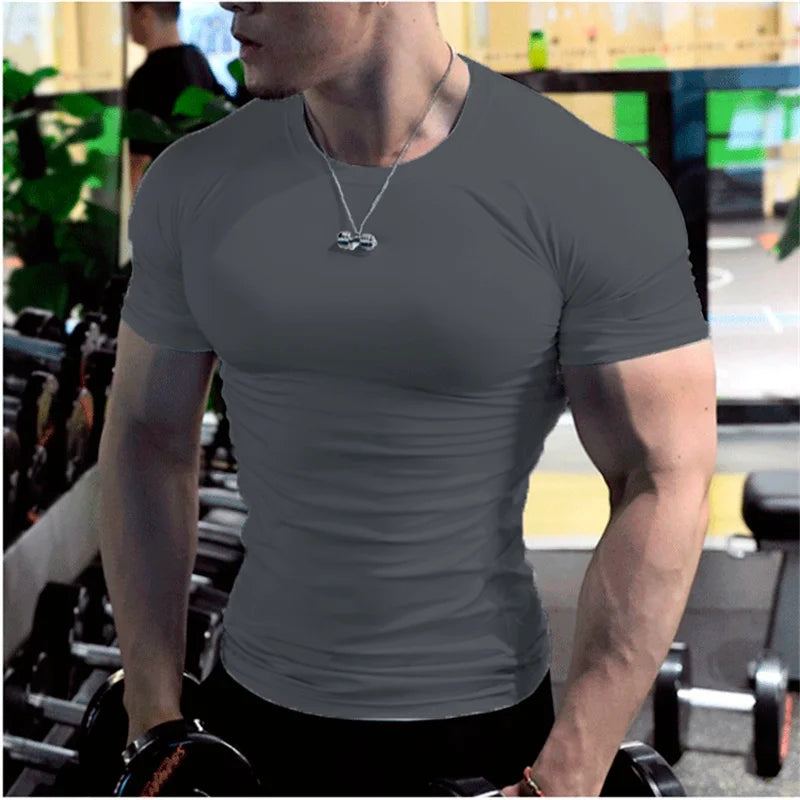 Mens Breathable Quick Dry Jogging TShirt