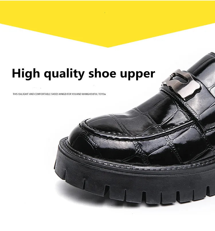 STRONGSHEN Casual Leather Loafers