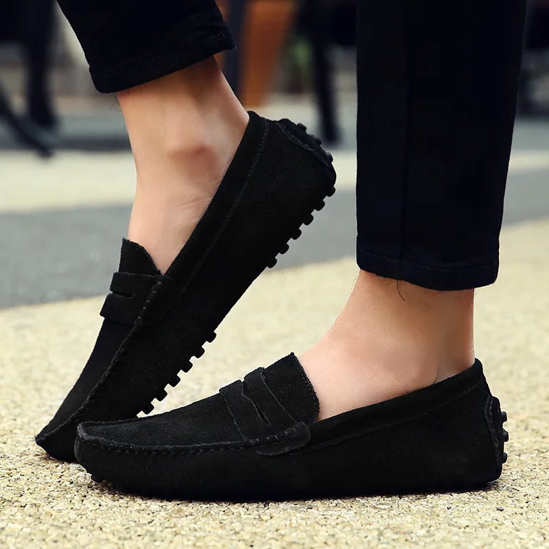 Casual Slip On Leather Loafers