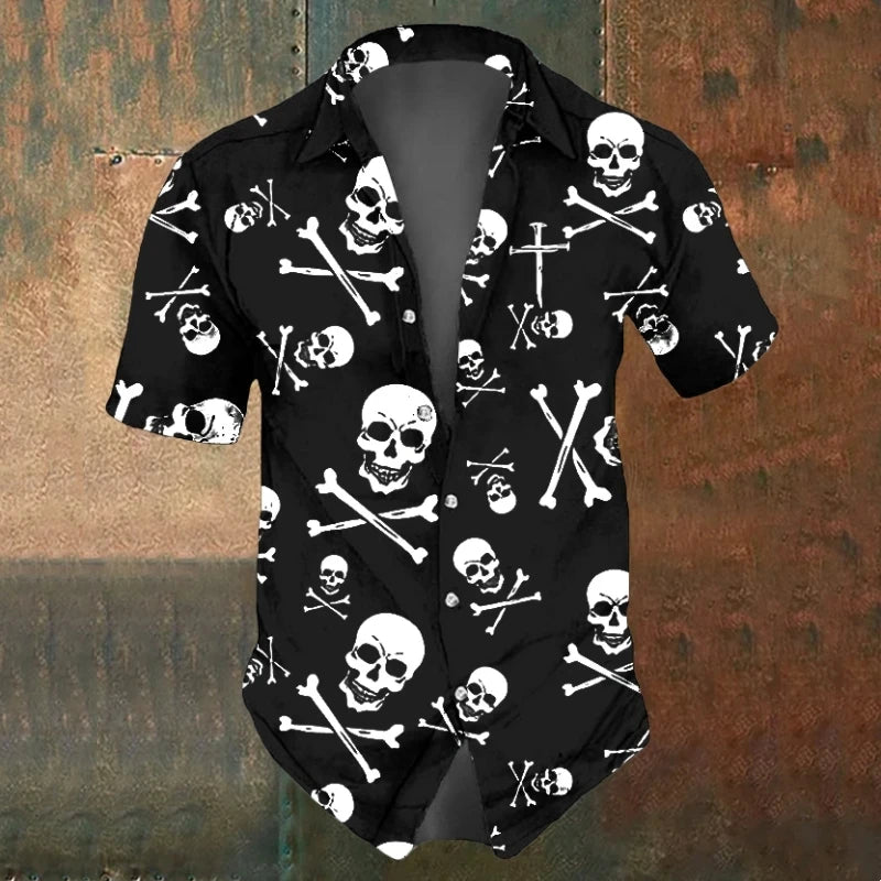 Short Sleeve Skull Shirt