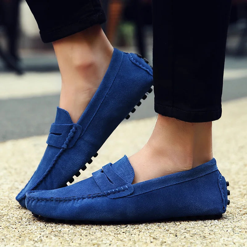 Casual Slip On Leather Loafers