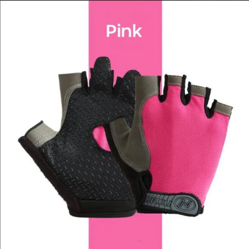 Fingerless Anti-Slip Shock-Absorbing Breathable Sports Gloves