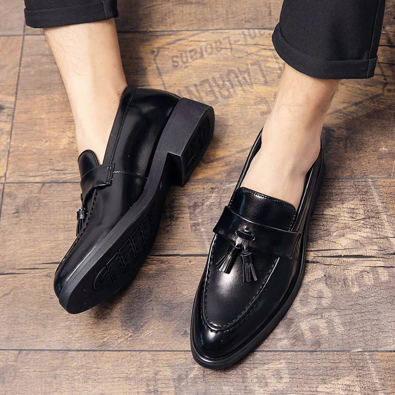 Slip on Tassel Leather Loafer