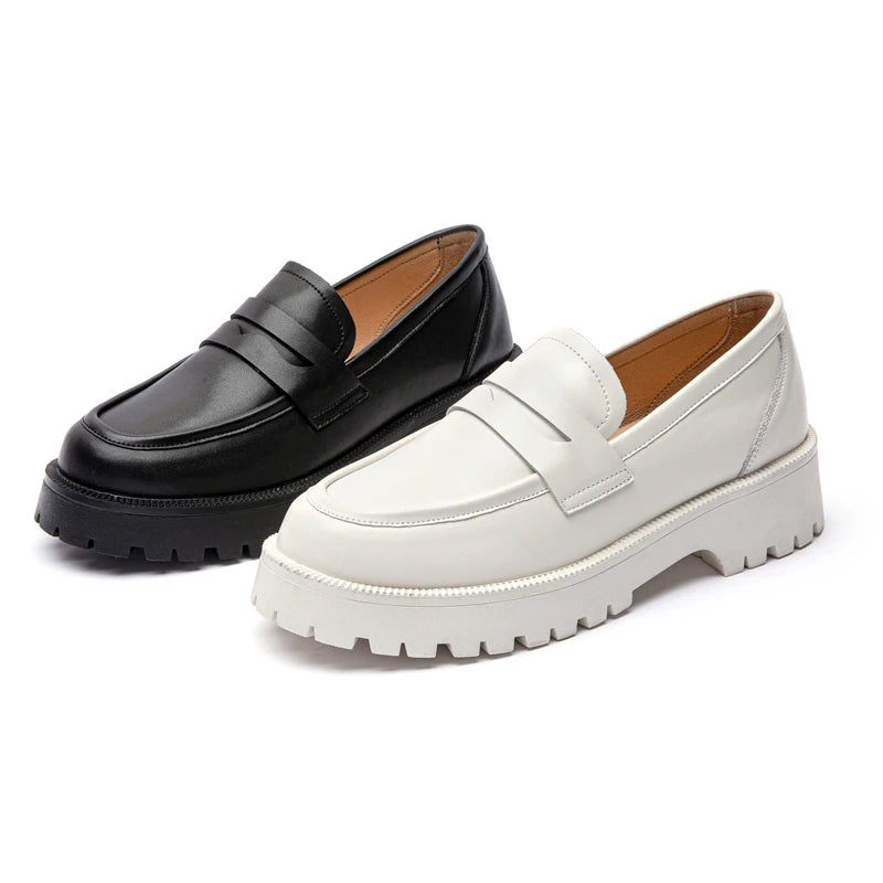 AIYUQI  British Style Genuine Leather Loafer