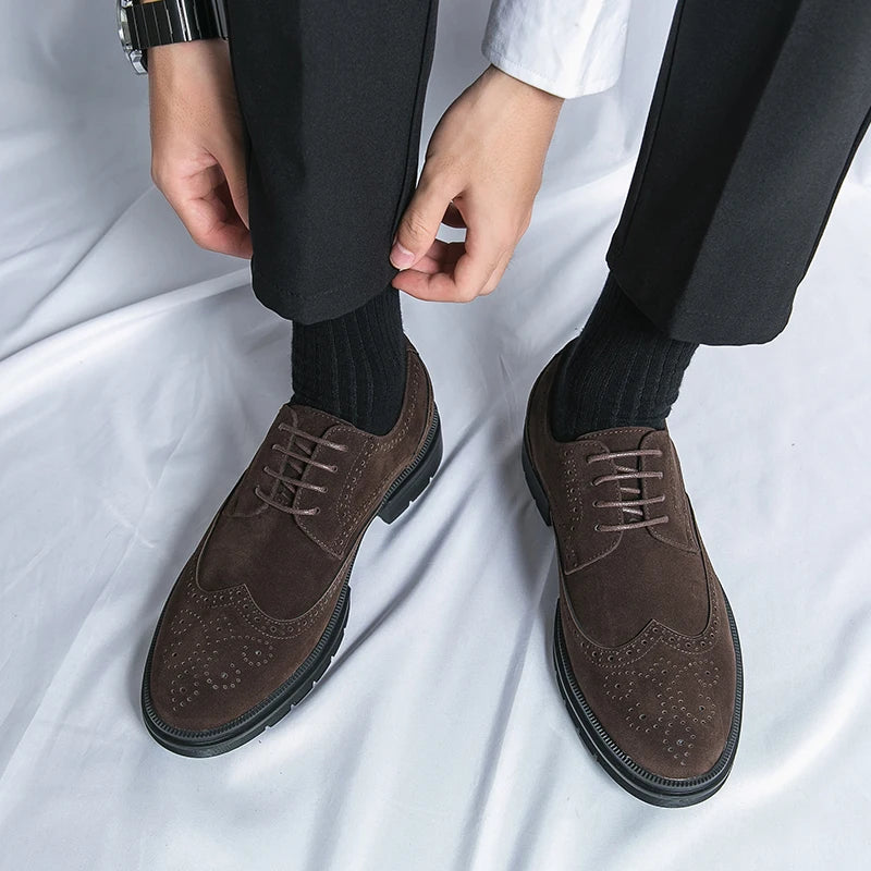Vintage Slip-on Classic Suede Leather Oxfords