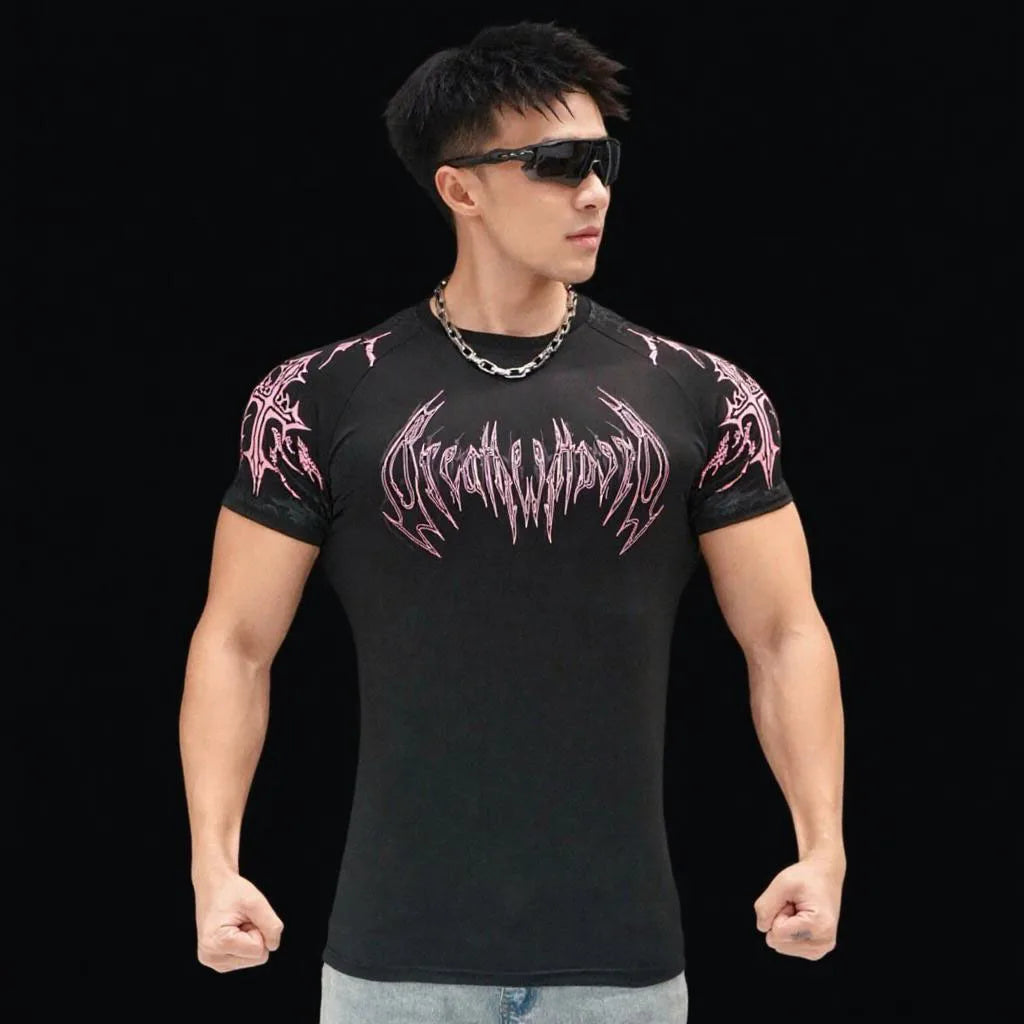 Short Sleeved Fitness Quick Drying Tight T-shirt