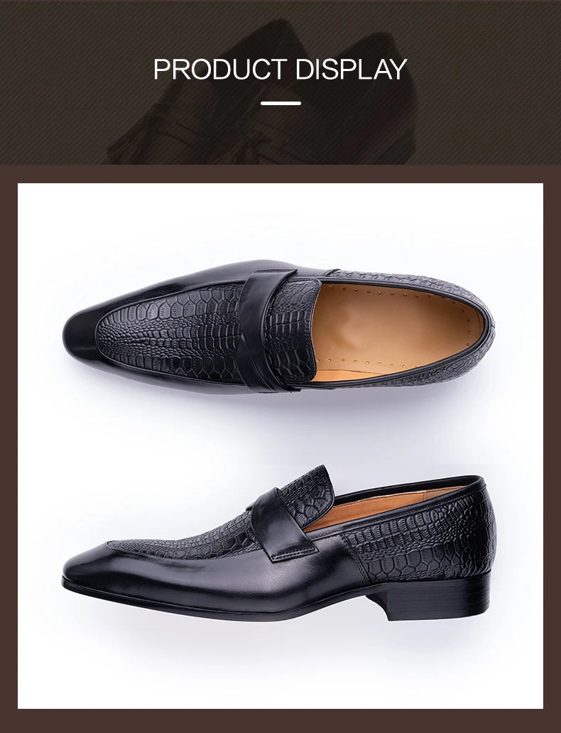 Genuine Leather British Style Point Toe Shoes