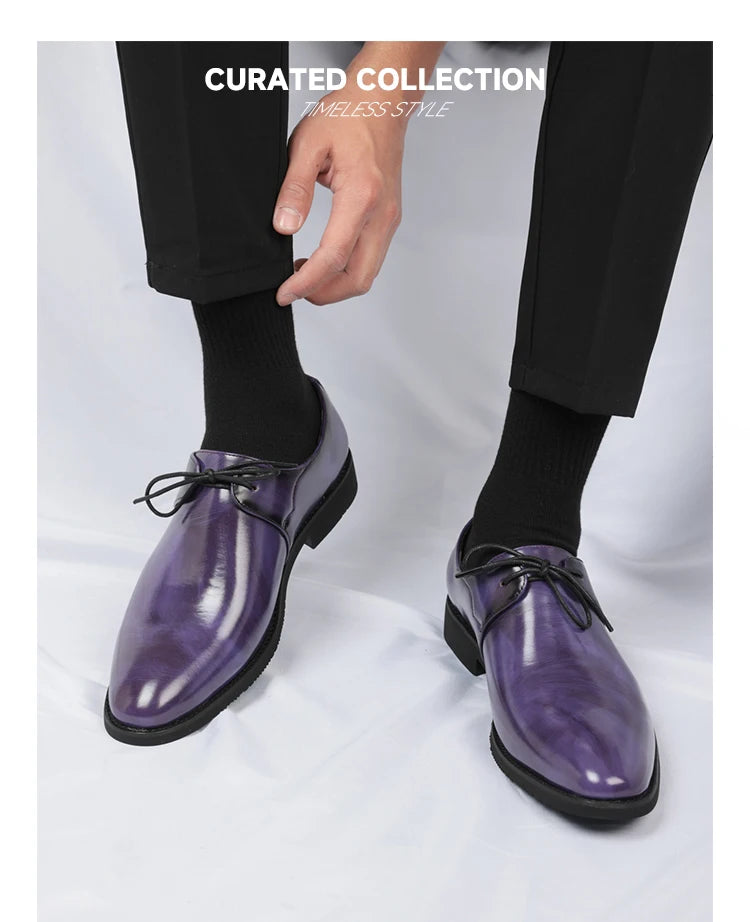 Casual Business Comfortable Pointed Toe Leather Dress Shoes