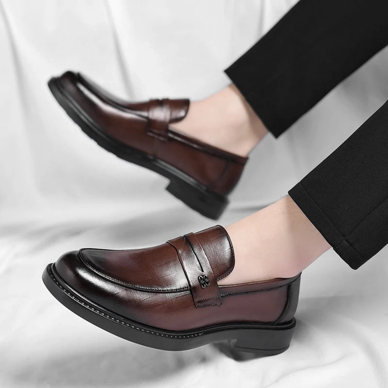 Italian Handmade Genuine Leather Slip-on Loafers