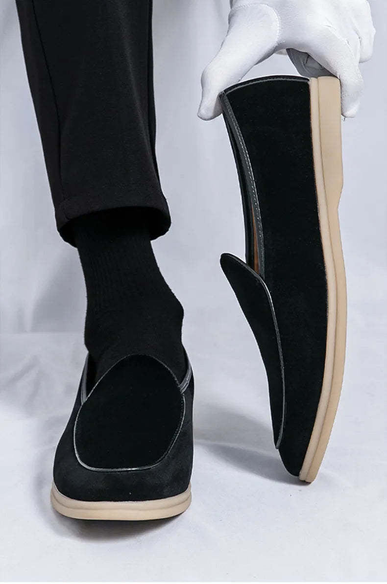 British Style Suede Casual Breathable Slip-on Loafers