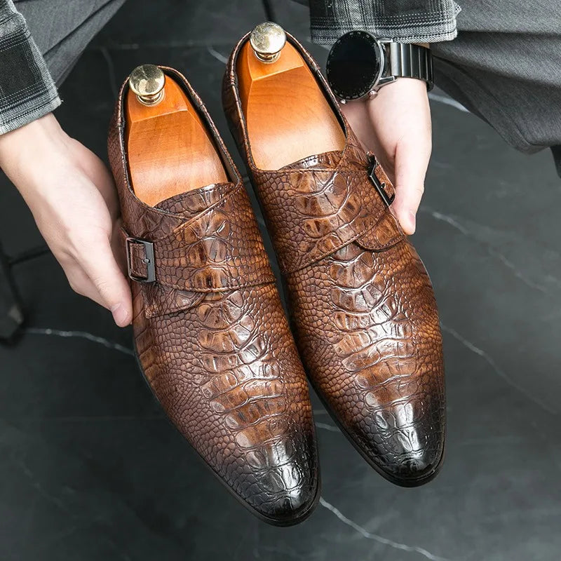 Pointed Leather Loafers